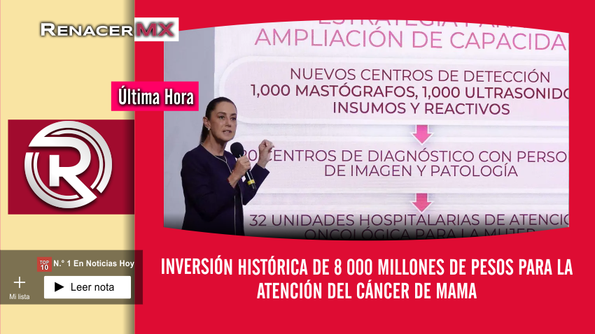 🎀 Inversión histórica de 8 000 millones de pesos para la atención del cáncer…