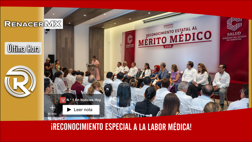 ¡Reconocimiento especial a la labor médica!  