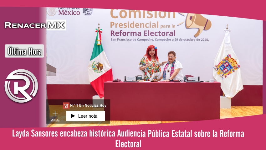 Layda Sansores encabeza histórica Audiencia Pública Estatal sobre la Reforma Electoral