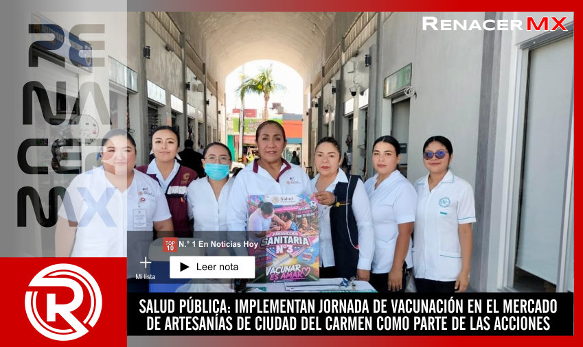 SALUD PÚBLICA: IMPLEMENTAN JORNADA DE VACUNACIÓN EN EL MERCADO DE ARTESANÍAS DE&hellip;