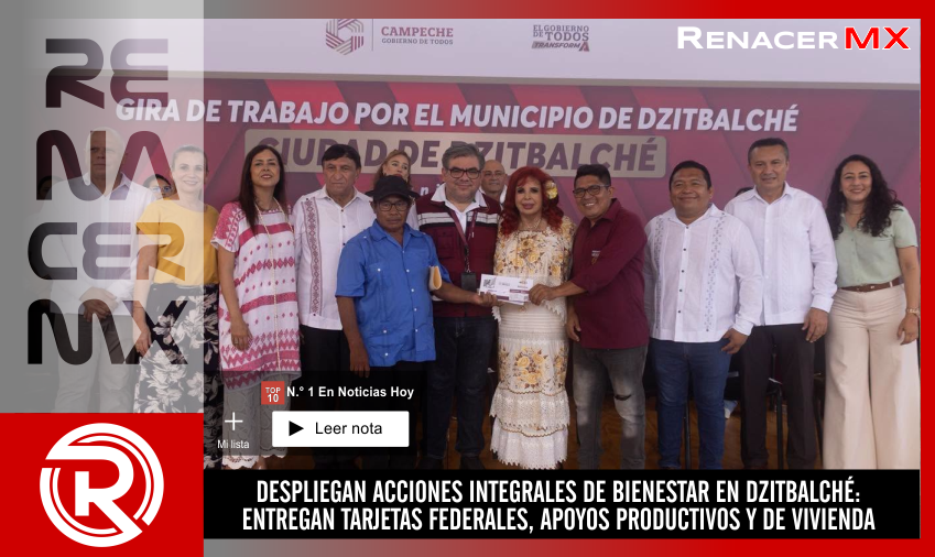 DESPLIEGAN ACCIONES INTEGRALES DE BIENESTAR EN DZITBALCHÉ: ENTREGAN TARJETAS FEDERALES,&hellip;