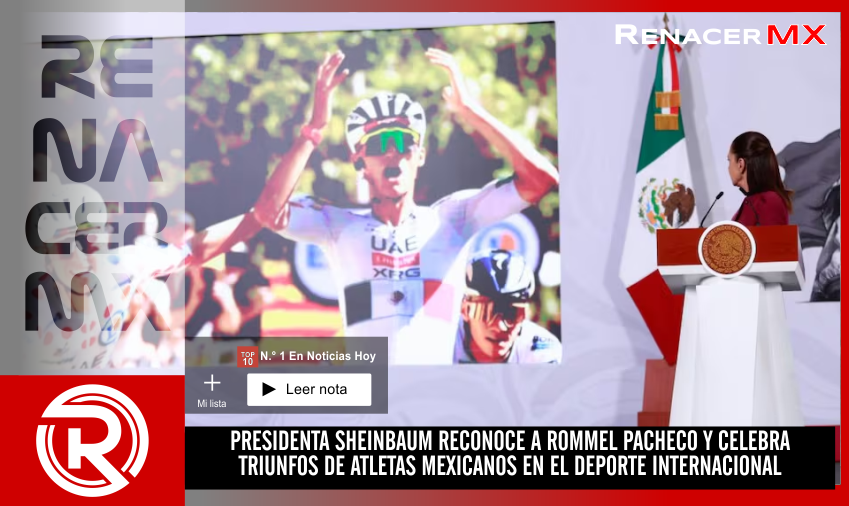 PRESIDENTA SHEINBAUM RECONOCE A ROMMEL PACHECO Y CELEBRA TRIUNFOS DE ATLETAS MEXICANOS&hellip;