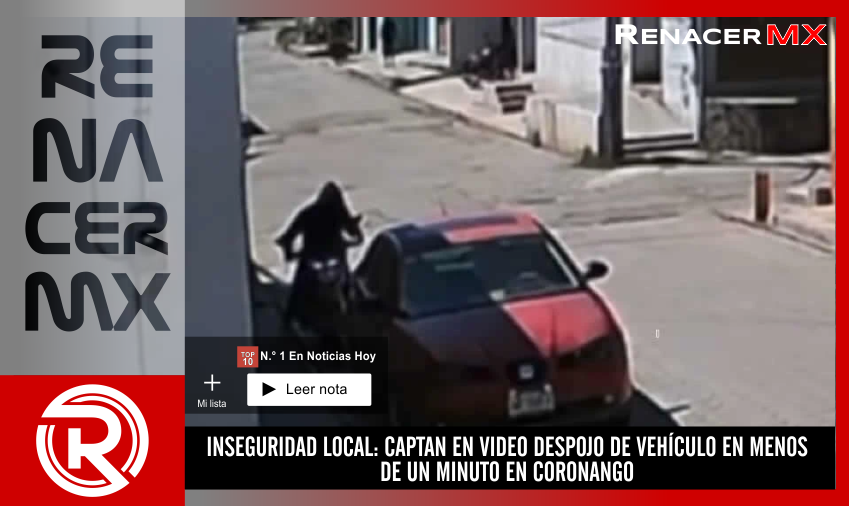 INSEGURIDAD LOCAL: CAPTAN EN VIDEO DESPOJO DE VEHÍCULO EN MENOS DE UN MINUTO EN&hellip;