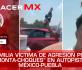 Familia víctima de agresión por “monta-choques” en autopista México-Puebla